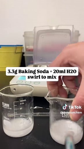 🧪Making Chalk Lab🧪 Students will make calcium carbonate (chalk) using sodium bicarbonate and calcium chloride. This is a perfect anchor lab for your stoichiometry unit, bridging the gap between abstract mole-to-mass calculations and real-world chemical production. 🧪Students must use stoichiometry to calculate the exact amount of reactants needed to produce 2.50 g of chalk. 🧪They will then perform the reaction, filter the precipitate, and allow it to dry to determine their percent yield. What