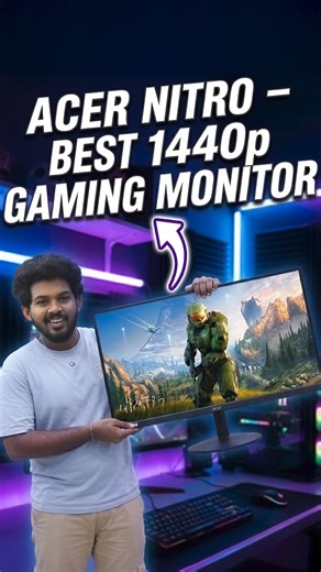 B M C on Instagram: "Acer Nitro 27" Gaming Monitor @ ₹15,999 😱🔥 Looking for a budget gaming monitor with smooth performance? The Acer Nitro XV272U 27-inch gaming monitor comes with a Full HD display and up to 144Hz refresh rate, giving you ultra-smooth gameplay, sharp visuals, and immersive screen size. Perfect for FPS games, competitive gaming, casual gaming, and office use, this monitor is a solid upgrade for gamers who want high refresh rate on a big screen without spending too much. 🎮 Smo