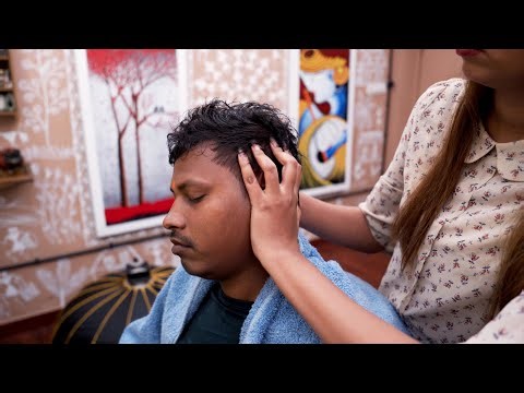 Gentle Scalp Rub Head Massage ASMR | Indian Massage
