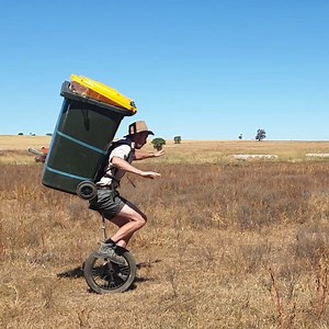 Looks like taking the bins out when you're living remote doesn't get any easier 😂 Geordie Lillis (@95geordie) is back with another week of bin shenanigans! | Yahoo Australia
