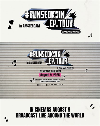 🇿🇦💜 BTS ARMY ZA — IT’S TIME! 💜🇿🇦 🎤 Bookings are NOW OPEN for BTS Jin’s first-ever solo tour – #RUNSEOKJIN_EP.TOUR in AMSTERDAM: LIVE VIEWING 🪐✨ 📅 One night only – Saturday, 9 August This is YOUR chance to witness Jin’s unforgettable Amsterdam performance LIVE on the big screen 🌍 💥 Don’t miss out. Don’t wait. 🎟️ BOOK NOW ➡️ numet.ro/runseokjin #BTS #JIN #RunSeokjin #ARMYZA #NuMetro #LiveViewing #BTSinCinemas | Nu Metro