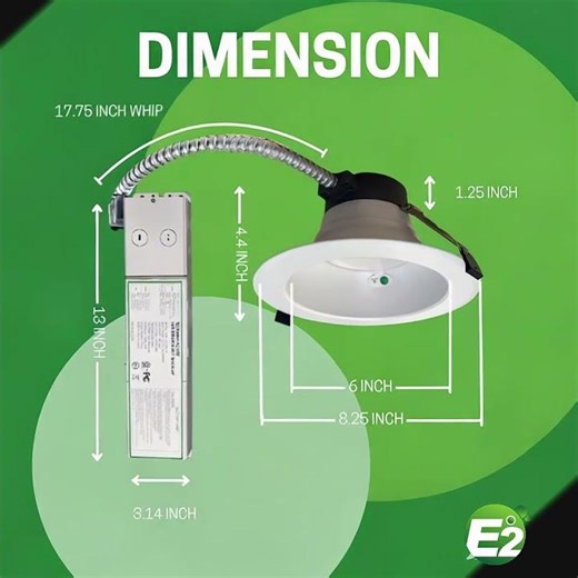 E2 Recessed Light with Battery Backup