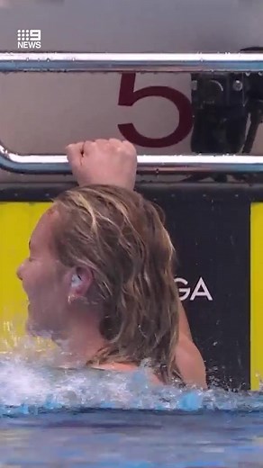 15K views · 99 reactions | Swimming superstar Ariarne Titmus has set a new world record in the women's 400m freestyle at the World Championships. Her coach Dean Boxall was elated to say the least. #9News | 9 News Sydney | Facebook