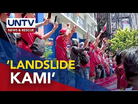 BBM supporters celebrate poll results