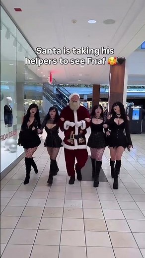 Santa's Day Off #gothgirl #gothic #relatable