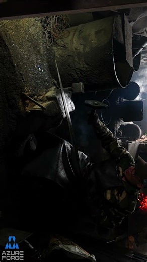 How a Real Sword Is Made | Forging, Oil Quenching & Tempering – AzureForge AzureX