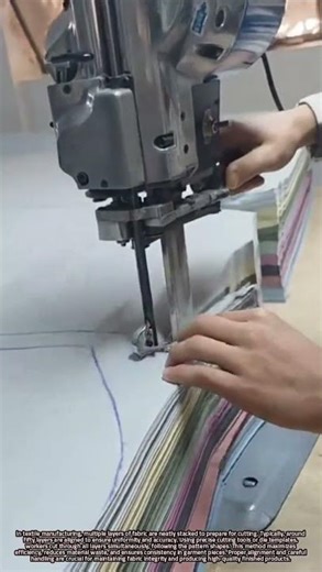 Efficient Multi-Layer Fabric Cutting Process Using Precision Die Templates