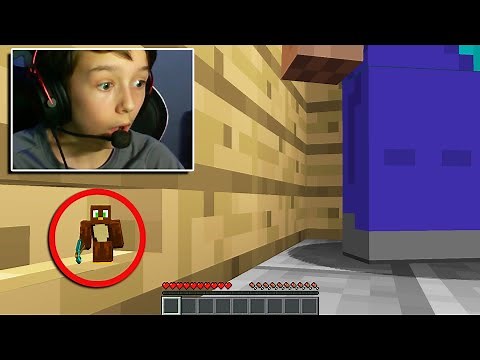 I used a TINY PLAYER Mod to hide in this Players Walls on Minecraft...