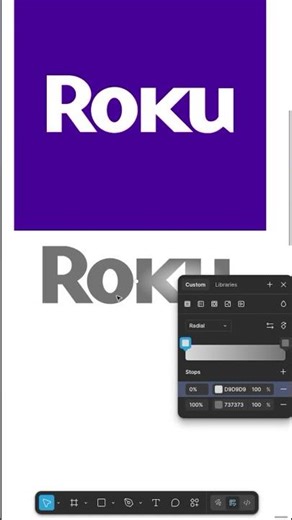 Roku Logo within Frutiger Aero