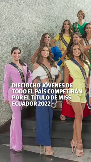 Miss Ecuador 2022: Conozca a las 18 candidatas que compiten por representar al país en el Miss Universo ► http://ow.ly/eaZF50KzrB6 | El Universo