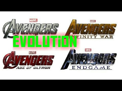 Evolution of all AVENGERS logos (2012-2019)