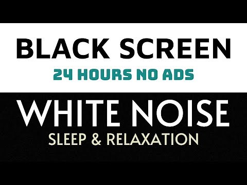 White Noise | Black screen - No ads - 24 hours | Sleep, Study, Focus