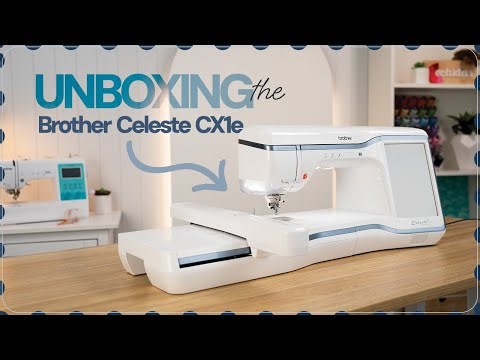 Unboxing the Brother Celeste CX1e Embroidery Only Machine | Echidna Sewing
