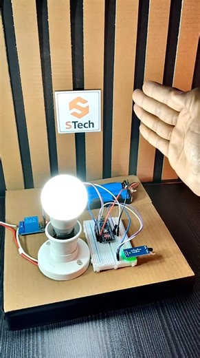 Control Light Without Touch 😱 | Arduino Gesture Light #shorts