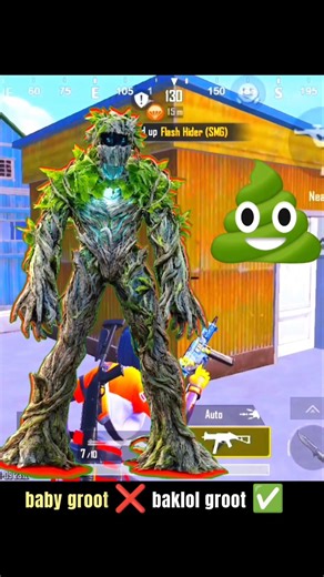 baby groot ❌ baklol groot ✅‪@futurebyi‬ gaming #bgmi
