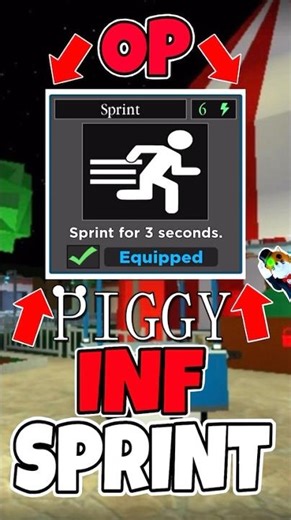 HOW TO GET INFINITE SPRINT IN PIGGY… #piggy #piggyglitch #op #robloxpiggy
