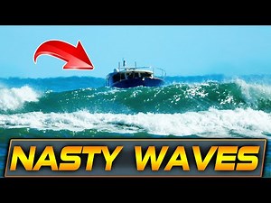 MILLION DOLLAR BOAT CAUGHT IN DANGEROUS WAVES AT FLORIDA INLET | BOAT ZONE