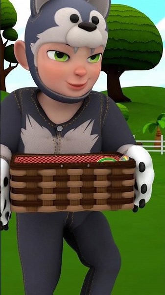 Big Gray Wolf on the Farm | Old MacDonald | Rosoo Nursery Rhymes for Kids #shorts
