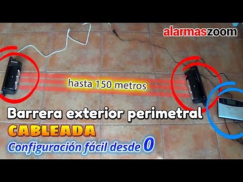 Barrera exterior perimetral cableada para alarmas 🚨 Configuración desde 0