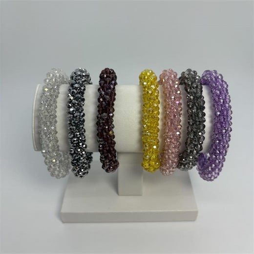 Crystal Cluster Bracelet, Rhinestone Ball Bracelet, Wedding Stretch Bracelet, Cluster Ball Bracelet - Etsy