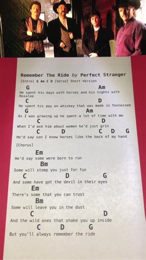 Remember The Ride: Guitar Chords & Lyrics Guide