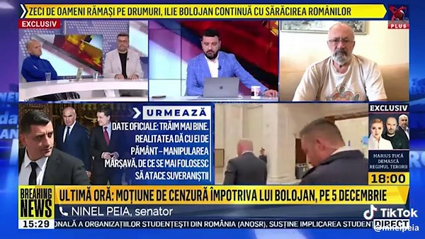 PACE declară război Guvernului. Moțiune de cenzură anunțată cu microfonul tăiat. Senatorul Ninel Peia, a anunțat miercuri că grupul PACE, din care face parte, va depune moțiune de cenzură împotriva Guvernului Bolojan. Anunțul a fost făcut după ce președintele Nicușor Dan a prezentat în plen Strategia Națională de Apărare a Țării. #ninelpeia
