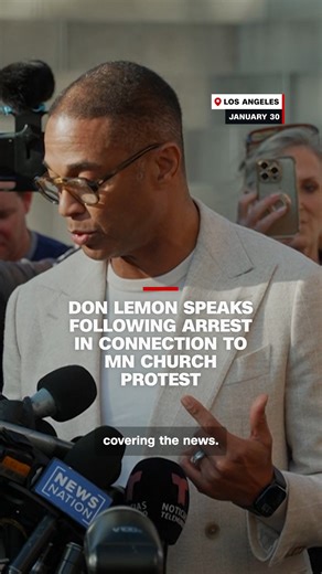 Independent journalist and former CNN anchor Don Lemon speaks outside of a Los Angeles courthouse after he was criminally charged in connection with a protest at a church in St. Paul, Minnesota. Read more: https://cnn.it/4qMRDrJ | CNN