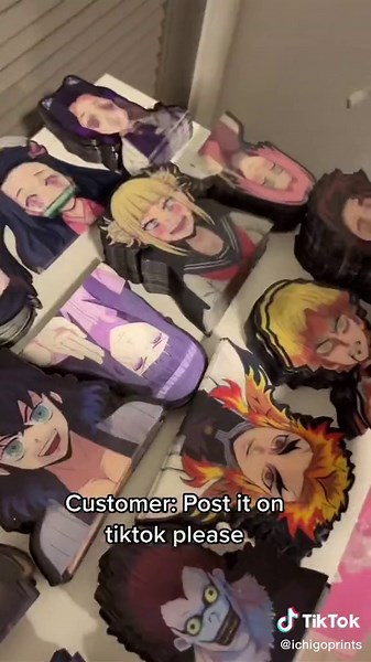 Anime Stickers Order Request Packing | Otaku Car Decals