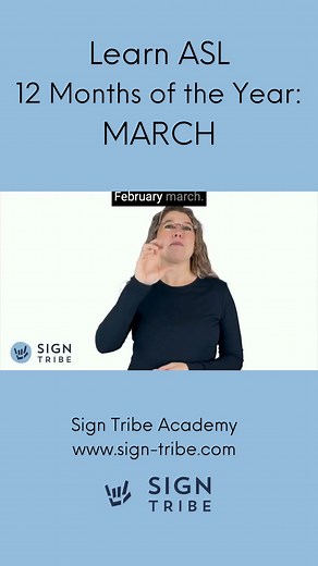 🤟🏻 Learn the 12 months of the year in ASL by following along with this video series! In this video, I'll teach you how to sign "MARCH" in American Sign Language. Sign Tribe offers a faster, multi-sensory learning approach with the combination of visual and auditory learning. Most traditional ASL courses are visual and may not provide explanations when auditory supports may needed because some signs are tricky and may need clarification that you may not get through visuals alone. The upbeat exp