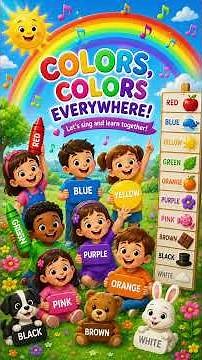 The Happy Colors Song 🌈 | Learn Colors for Kids & Toddlers