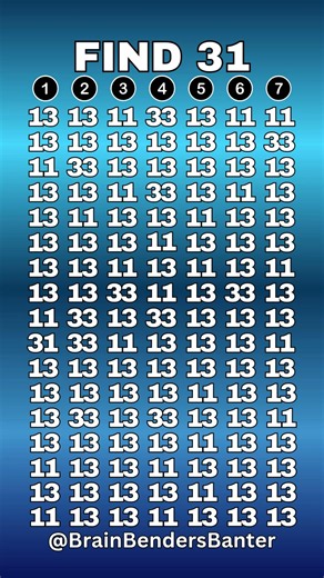 Test Your COGNITIVE Brain Skills With This FAST Number Game! #shorts