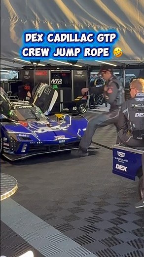 DEX Cadillac GTP Crew Jump Rope 😂 - #cadillac
