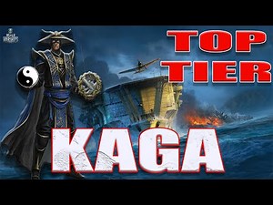 KAGA Japanese Aircraft Carrier Gameplay | World of Warships Action
