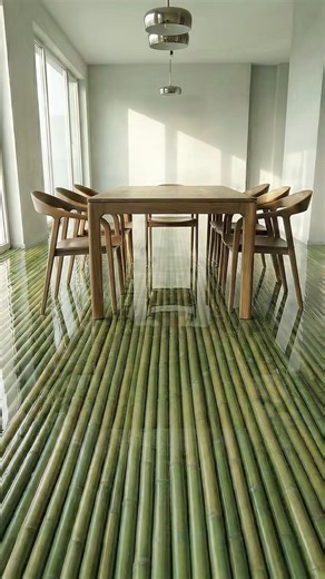 This Floor Looks Like Real Bamboo 😳🌿