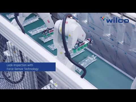 WILCO AG - 100% automated inline CCI testing of IV bags. Leak detection & robot support. Being sure.