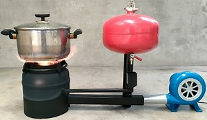 How to make a kitchen use waste oil instead of using gas Super effective. | Genius Crafts