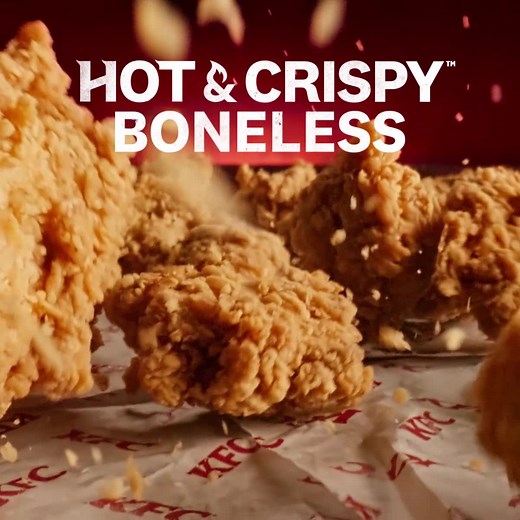 Name says it all really. It’s hot. It’s crispy. It’s boneless. It’s NEW and it’s hella delish. OK, we couldn’t fit that last bit in the name. Not in TAS, not everywhere and not forever. | KFC
