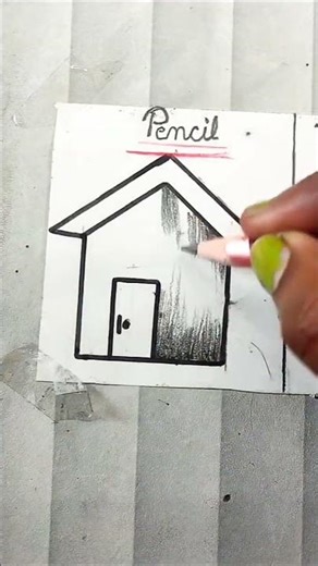 PENCIL 🆚PENCIL COLOUR #drawing #art #painting #sketch #colour #trendingshorts