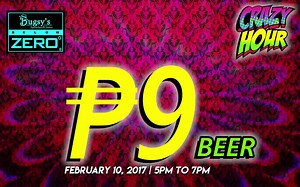 Who's crazy for beer? Let's all have fun and enjoy CRAZY HOUR at Bugsy's Below Zero BGC! The COLDEST BEERS in BGC! Share this CRAZY good news to your drinking buddies! Forbes Town Center, Burgos Circle, BGC, Taguig City Februrary 10, 2017 from 5PM to 7PM NO HOARDING | UNTIL SUPPLIES LAST #bugsysbelowzero #crazyhour #bugsysbgc #sharethegoodnews #coldestbeersinbgc | BBZ Degrees