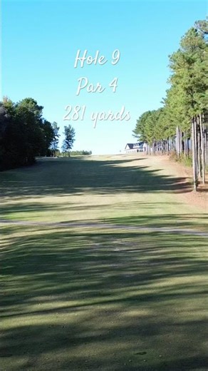 Edgewater Golf Course, Lancaster, SC. Hole 9, Par 4. With clubhouse and 1 acre #putting green.