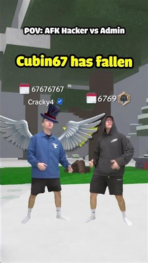 AFK Hacker vs Admin in 99 Nights But 💀 #cubinblox #roblox #99nightintheforest