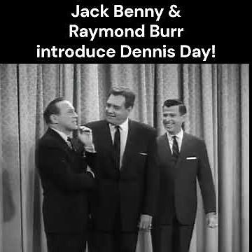 Jack Benny & Raymond Burr introduce Dennis Day #funny #comedy #classictv #raymondburr #jackbenny