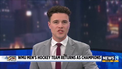 WMU men’s hockey team returns as champions