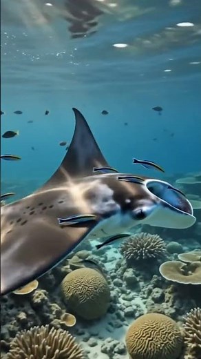 The Giant Manta Ray in 4K 🌊 | Unreal Ocean Documentary #4kwildlife #animalfacts #oceanlife