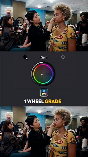 1 Wheel Color Grading in DaVinci Resolve