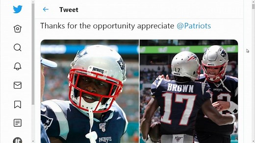 Antonio Brown released by the Patriots