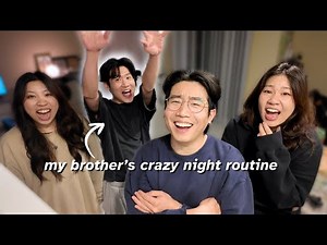 SURVIVING MY BROTHER'S INSANE NIGHT ROUTINE *he's nocturnal*