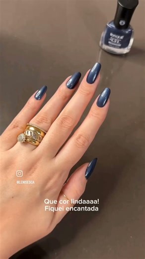 royal blue long nails polish #nails