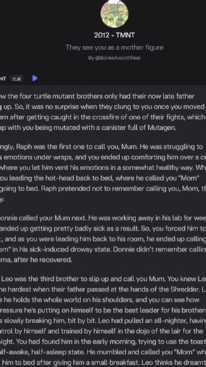 Character AI - TMNT 2012 #tmnt #tmnt2012