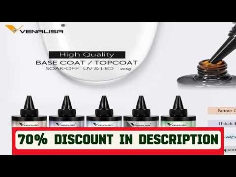 #Venalisa Long Wear Tempered Top Coat Reinforce Gel Refill Package Soak Off UVLED Nail Gel Polish B